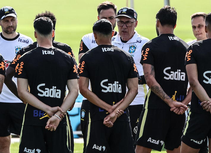 Mudança a vista na Seleção Brasileira, Ancelotti não gostou do jogo de estreia o Brasil pede Endrick