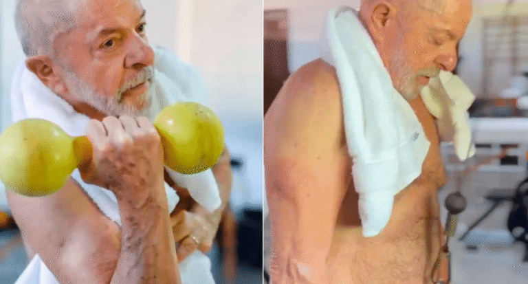 Aos 80, Lula volta a surpreender com boa forma em vídeo de treino na academia