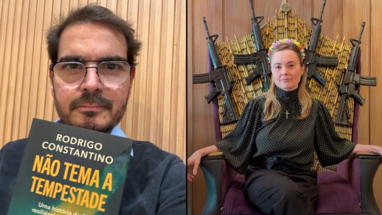 Julia Zanatta bate-boca com Constantino que desdenhou dela para vice de Flávio Bolsonaro: “Zema agregaria?”