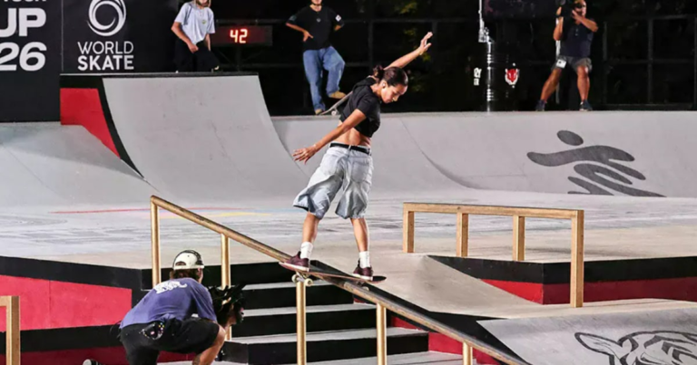 Rayssa Leal volta às competições com erros e em 5º na final de Roma da Copa do Mundo de Skate Street