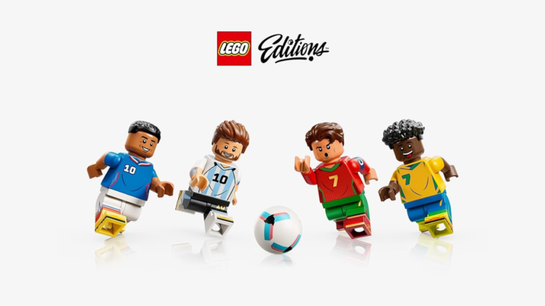 Em clima de Copa: Loja oficial da LEGO traz edição especial de futebol com CR7, Messi, Vini Jr e Mbappé para montar