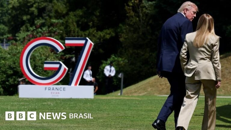 Trump e Meloni trocam farpas por foto no G7: ‘Nem eu nem a Itália imploramos nada. Trump inventou’