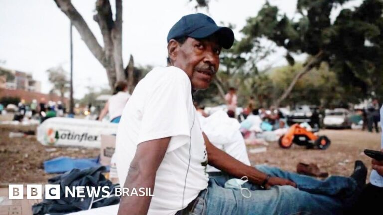 O campo de golfe que era símbolo de opulência e virou refúgio da devastação provocada por terremotos na Venezuela
