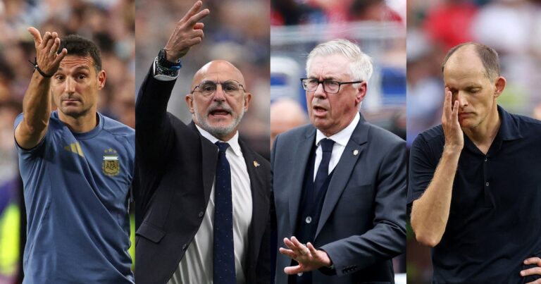Scaloni e De la Fuente colocam em xeque o prestígio de medalhões como Ancelotti e Tuchel
