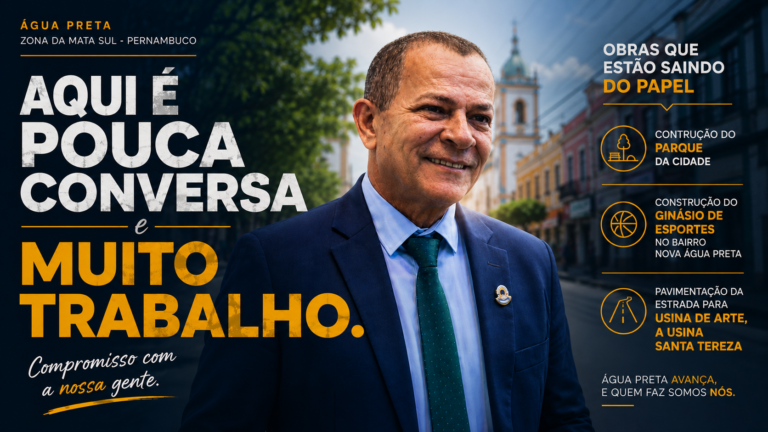 Água Preta se desenvolve, se atualiza e cresce economicamente sob os olhos e a excelente gestão de Miruca.