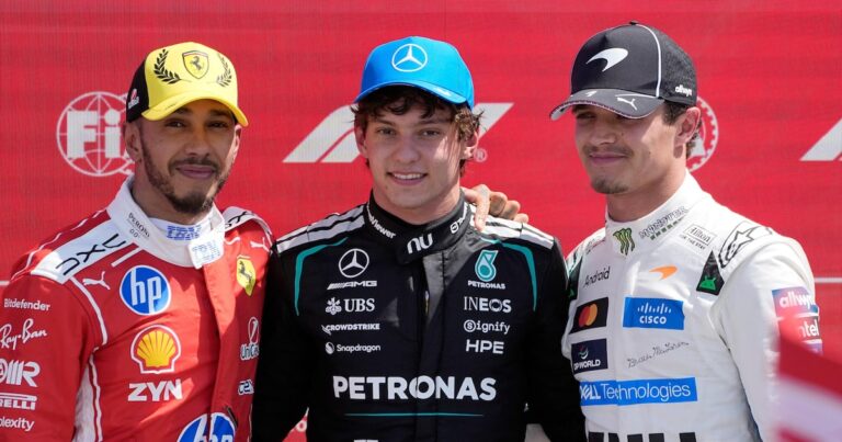 F1: Antonelli desbanca a Ferrari e vence corrida sprint do GP da Inglaterra; Bortoleto é o 14º