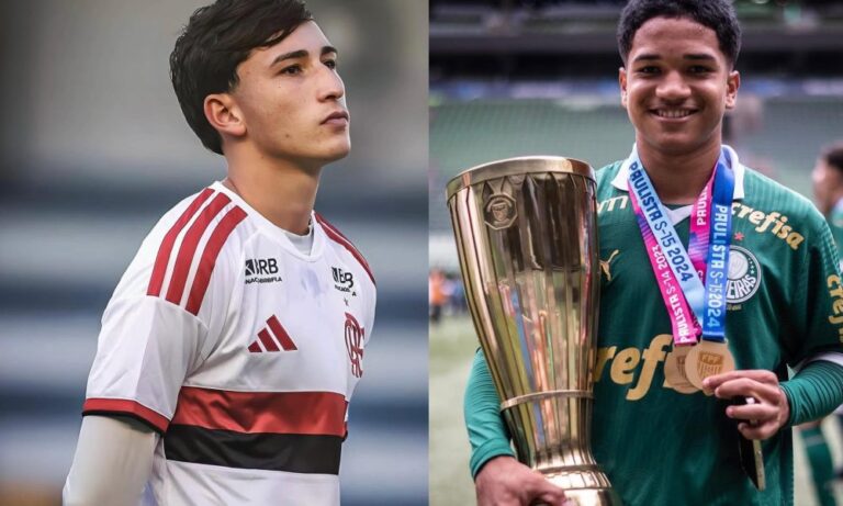 Pelé Academia marca presença em duelo entre Palmeiras e Flamengo pelo Brasileiro Sub-17