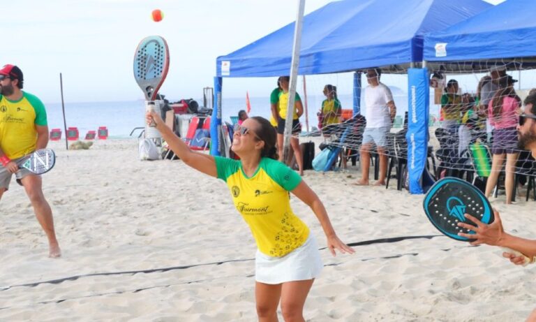 Praia de Copacabana recebe a sétima etapa Circuito Fairmont de Beach Tennis com mais de 300 atletas