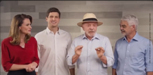 Lula grava vídeo pedindo votos para João Campos, Humberto e Marília. “Quem vota no Lula, vota no joão. Assista ao vídeo”.