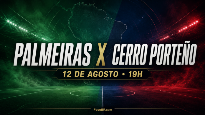 Card editorial de Palmeiras x Cerro Porteño pelas oitavas da Libertadores