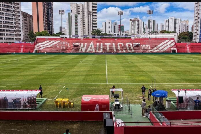 Estádio dos Aflitos, casa do Náutico, antes de uma partida