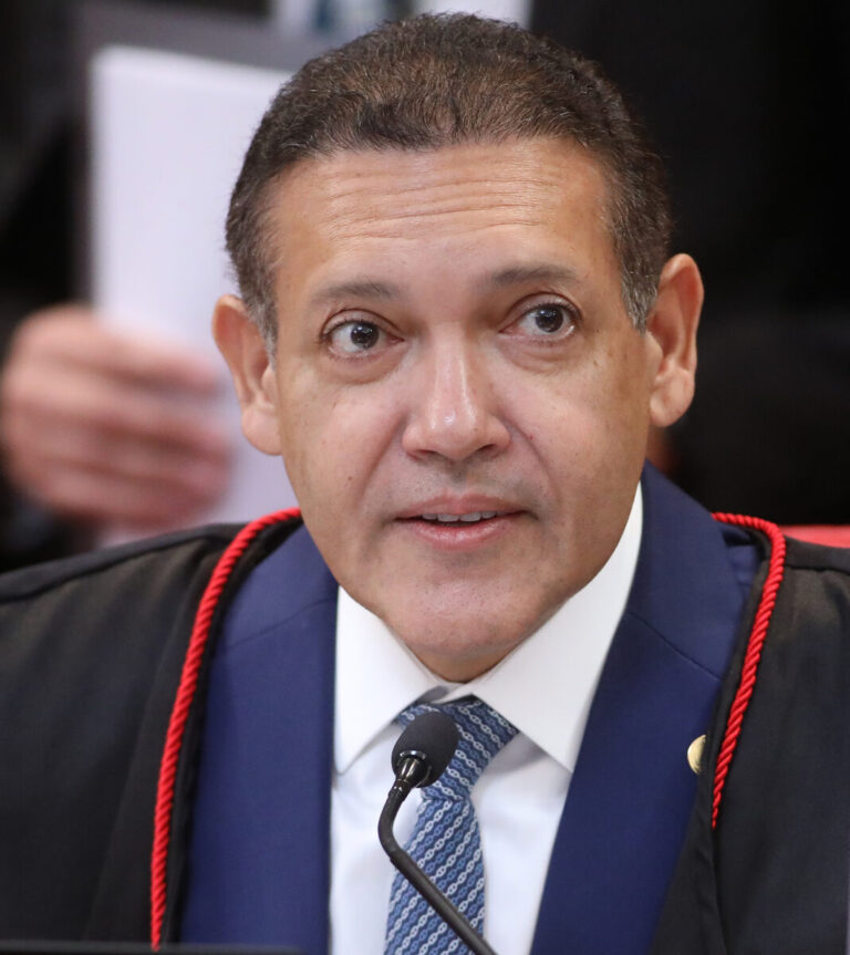 Kassio Nunes Marques durante atividade oficial da Justiça Eleitoral