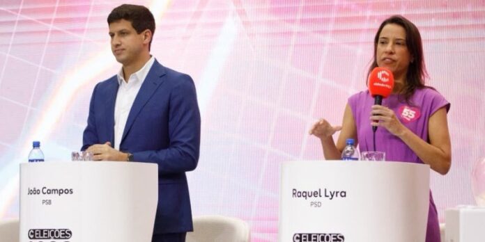 Em debate, João Campos diz que Justiça considerou falsa fala de Raquel Lyra sobre apostas esportivas