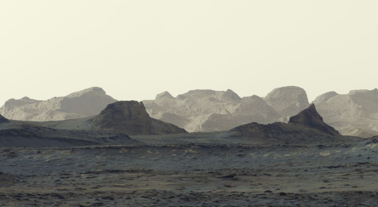 Marte ao amanhecer: Curiosity registra penhascos esculpidos pelo vento